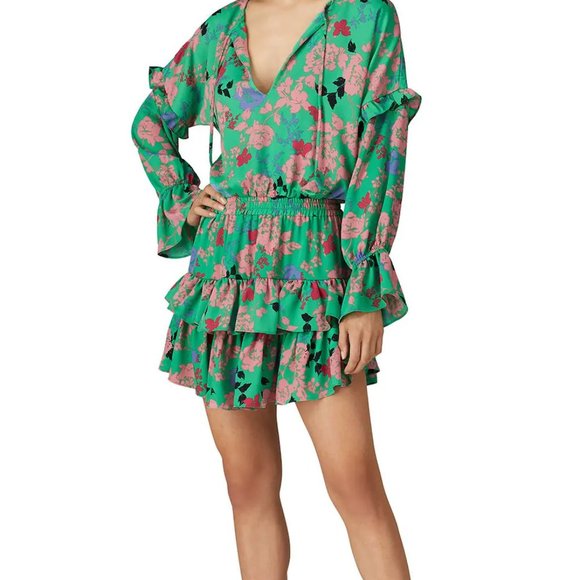 MISA Los Angeles Amalya Dress in Peony Floral Mini - Picture 2 of 10